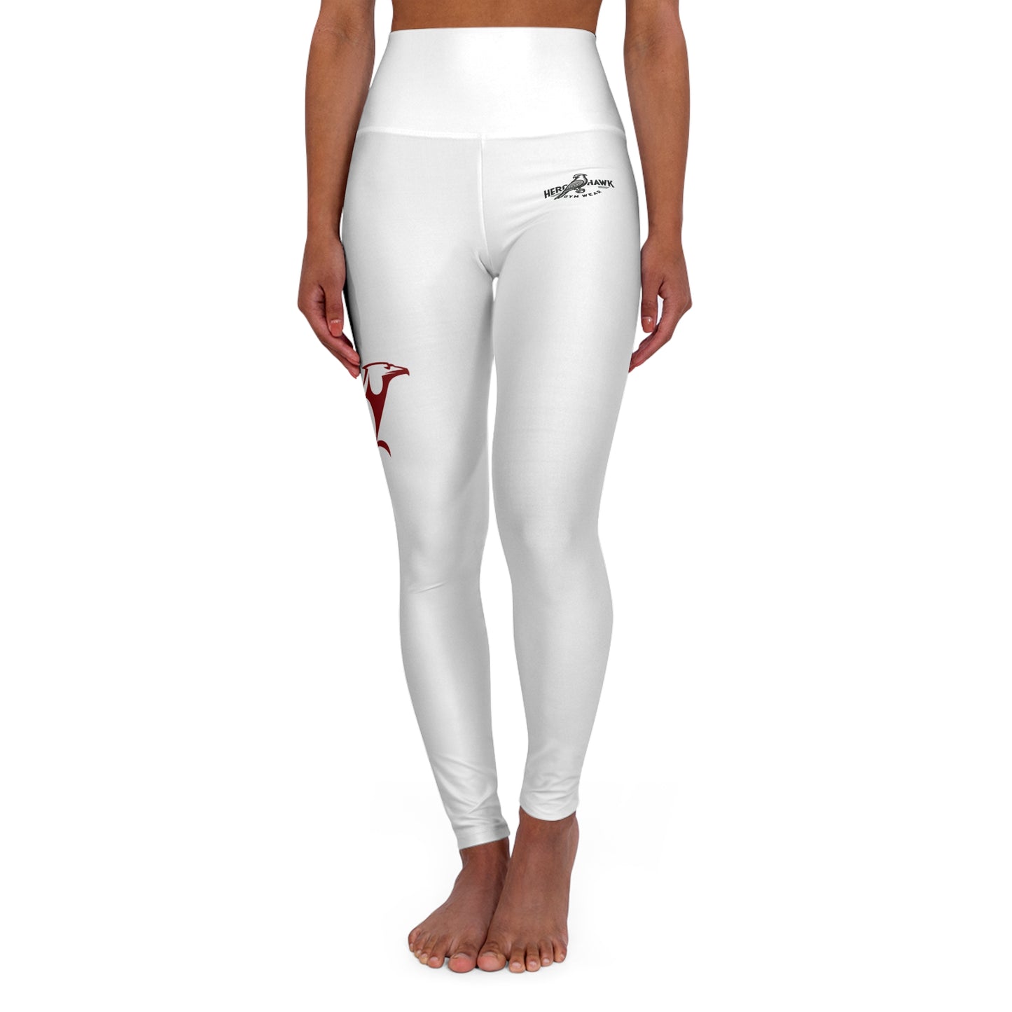 High Waisted Yoga Leggings with Inspirational Design - Perfect for Workouts and Wellness