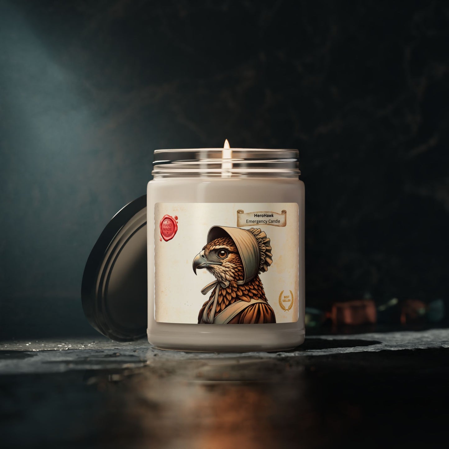 HeronHawk Scented Soy Candle - 9oz Artisan Home Fragrance for Relaxation & Decor