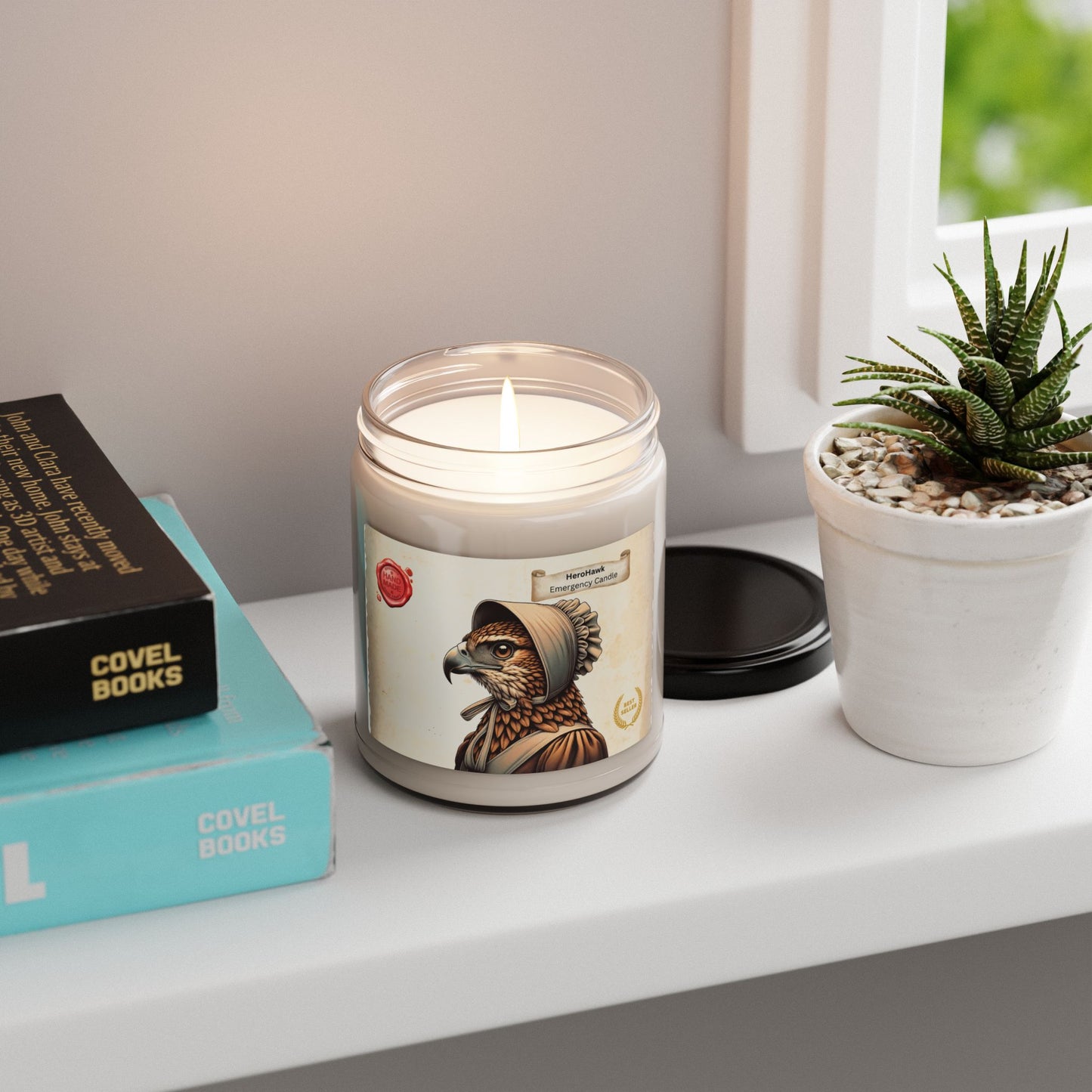 HeronHawk Scented Soy Candle - 9oz Artisan Home Fragrance for Relaxation & Decor
