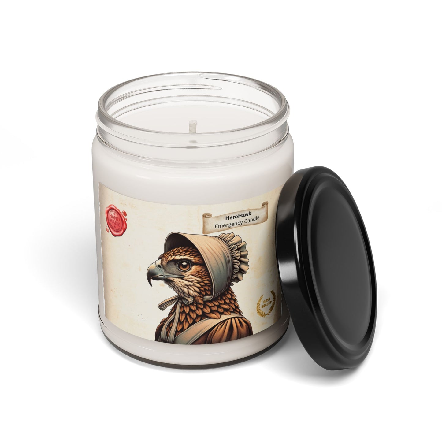 HeronHawk Scented Soy Candle - 9oz Artisan Home Fragrance for Relaxation & Decor